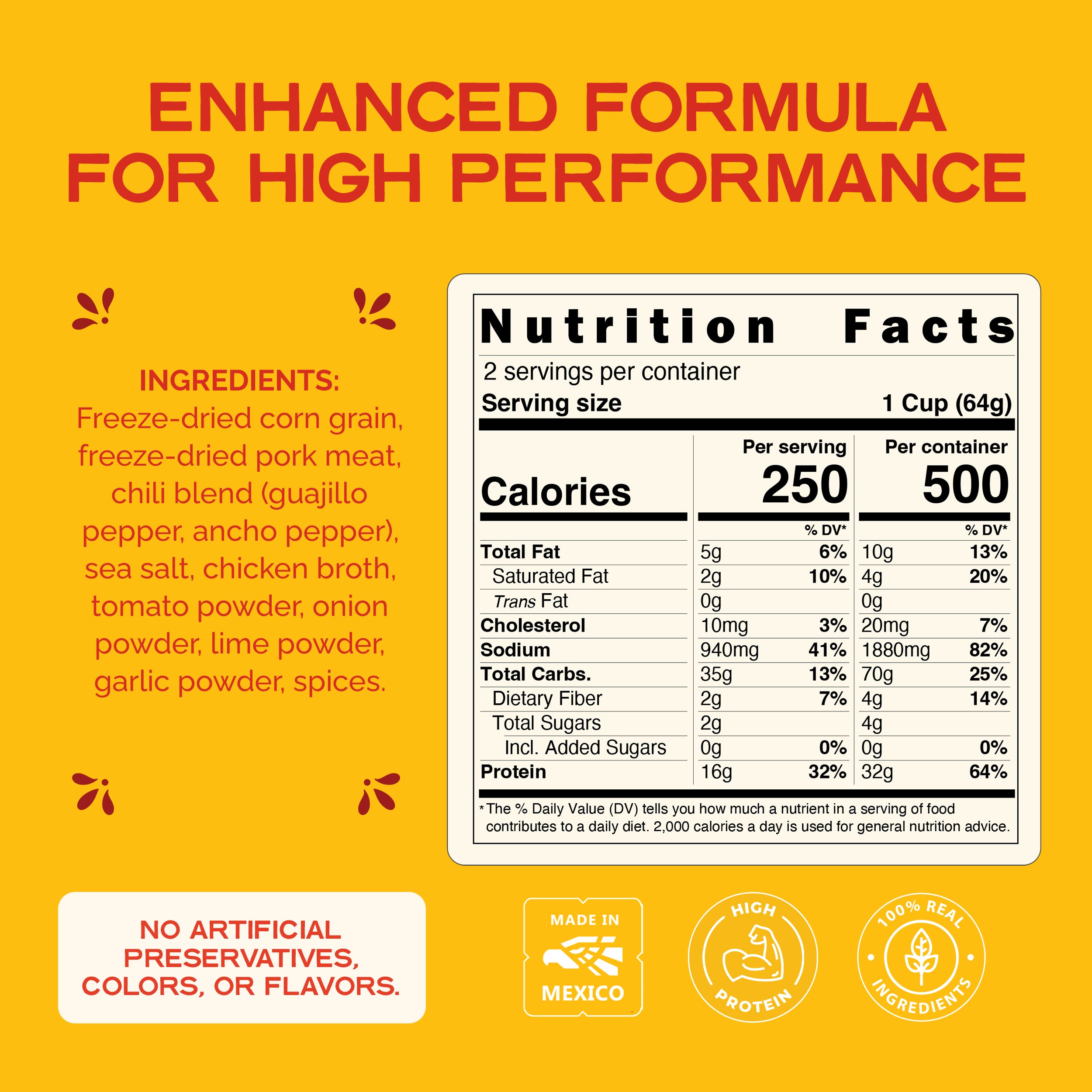 CHICKEN POZOLE - High Protein Outdoor Pouch