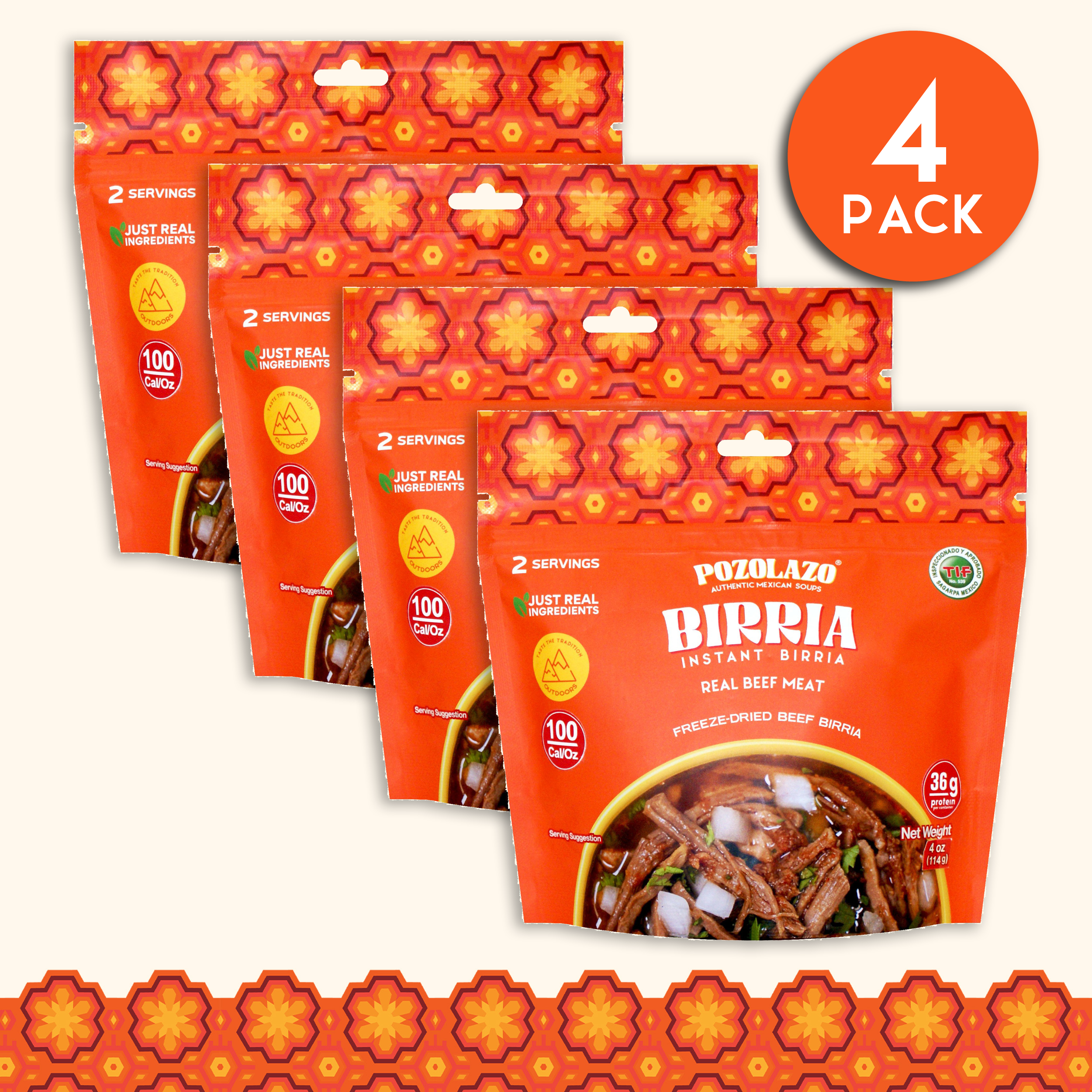 BIRRIA SOUP - High Protein Outdoor Pouch