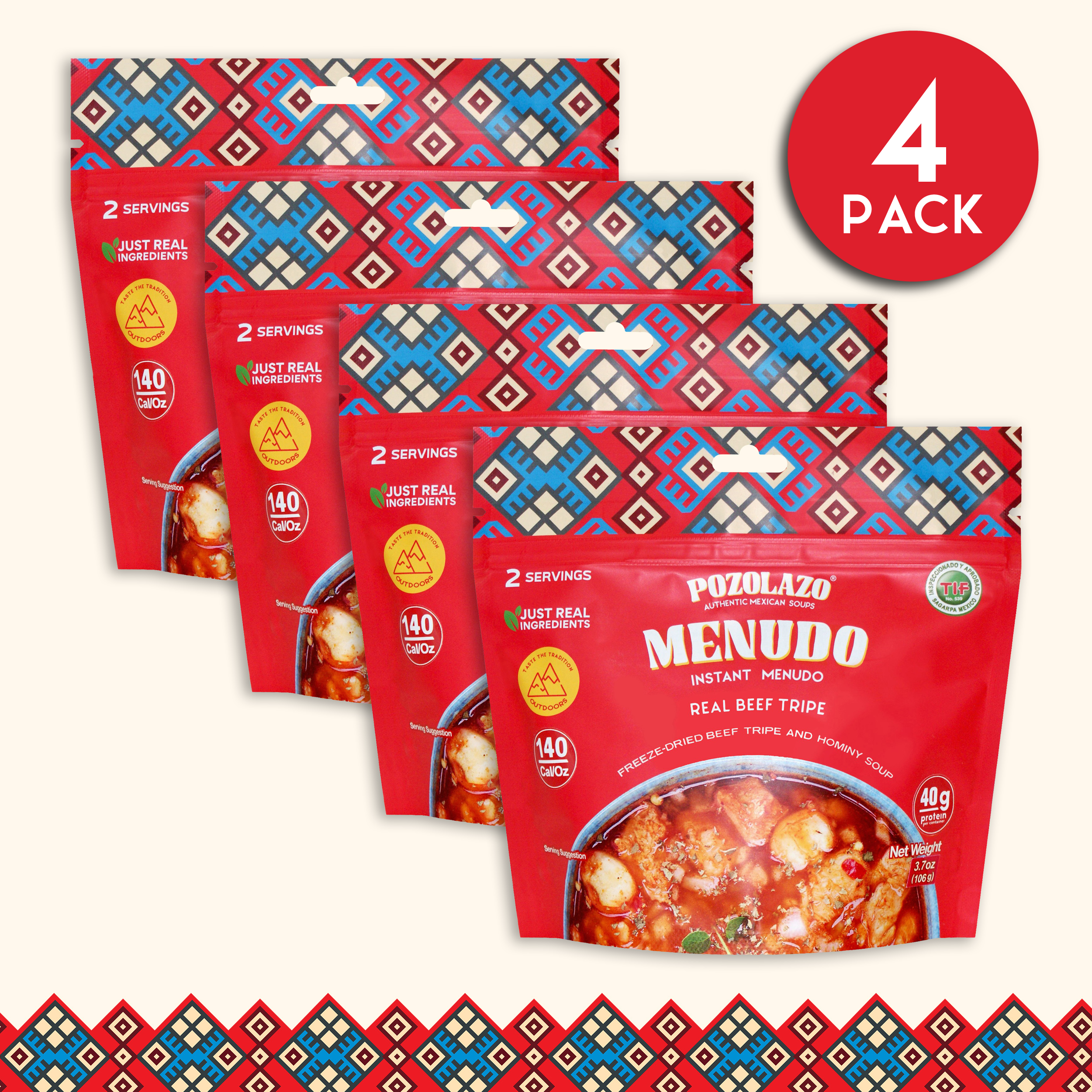 MENUDO SOUP - High Protein Outdoor Pouch