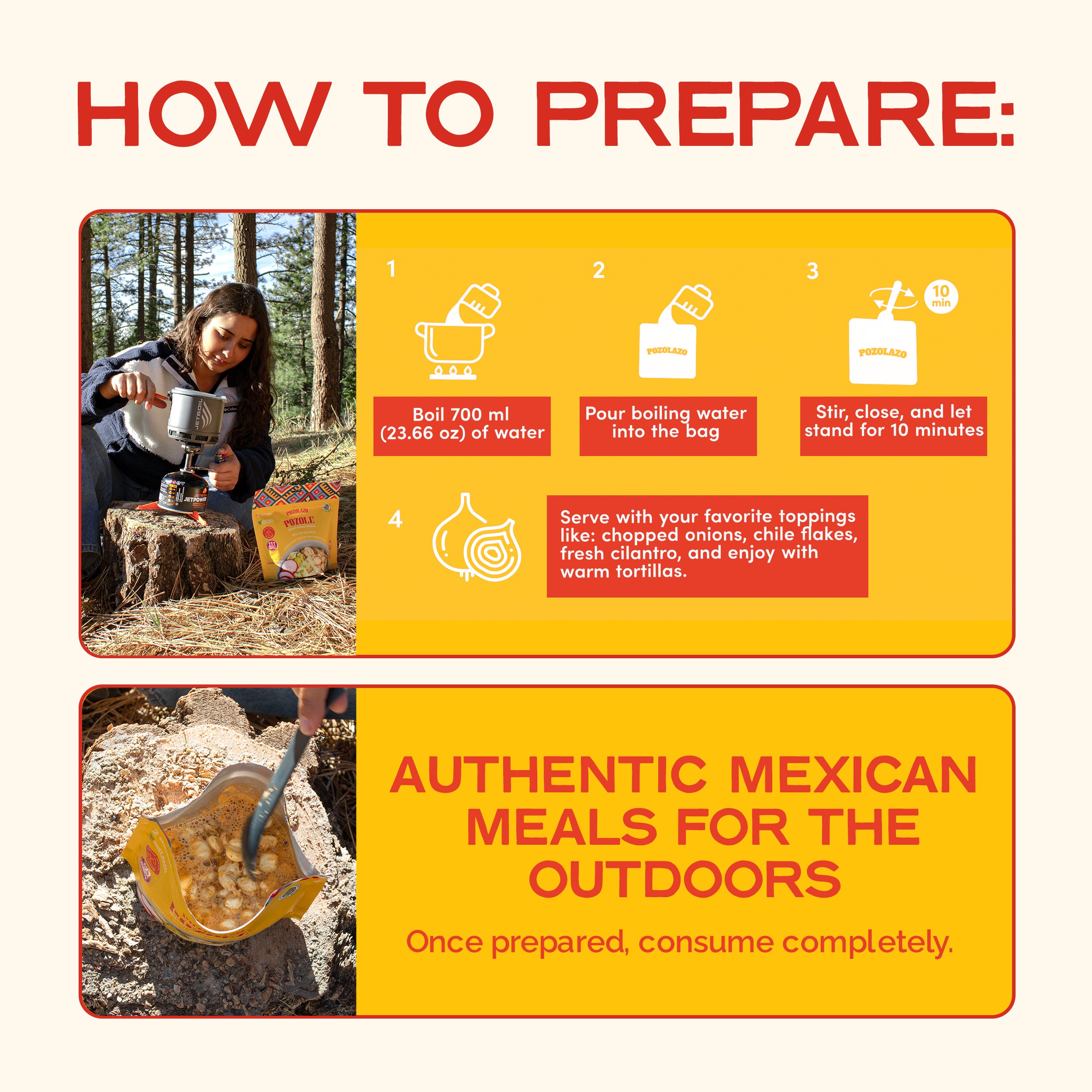 PORK POZOLE - High Protein Outdoor Pouch