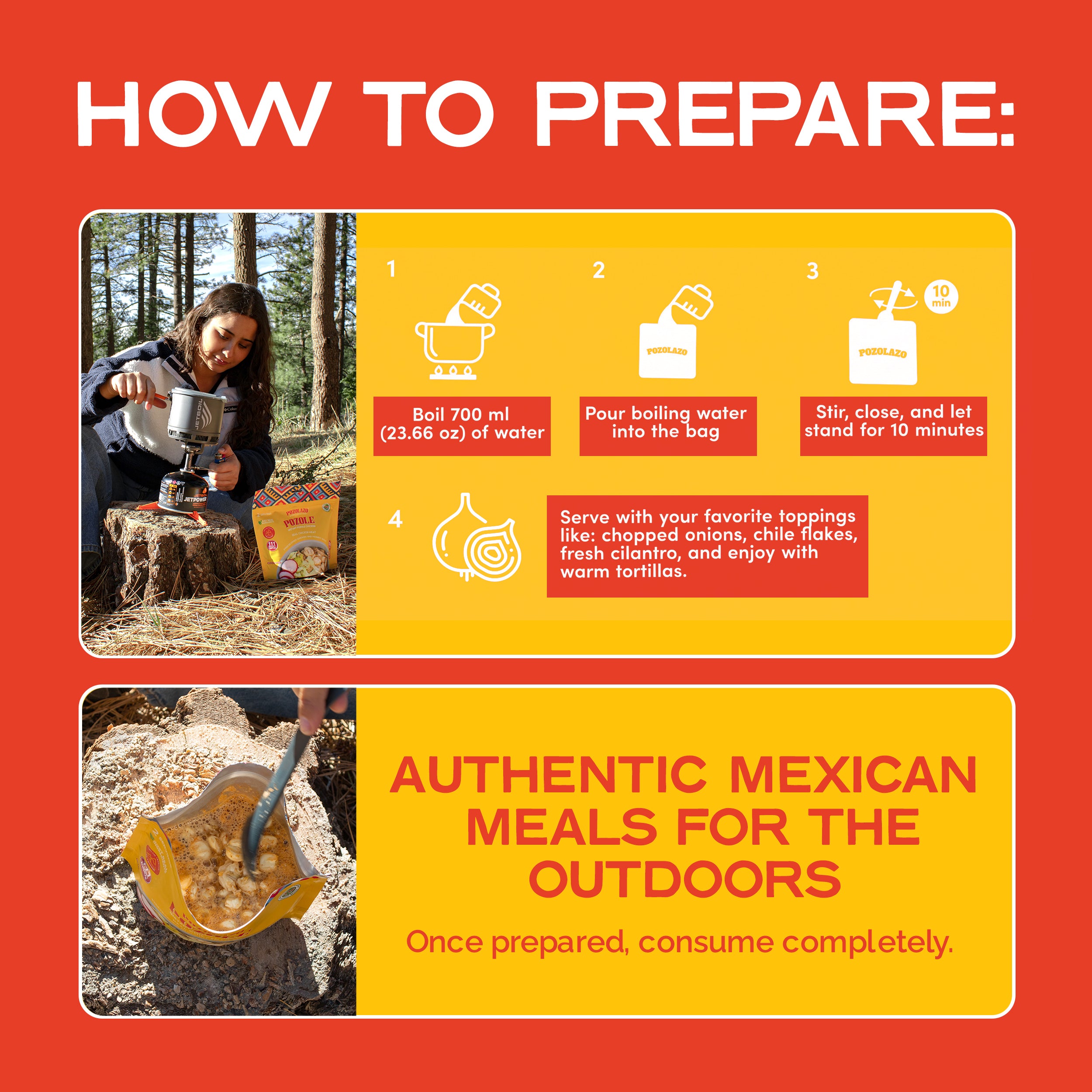 Wholesale 12 PACK | BIRRIA SOUP - High Protein Outdoor Pouch