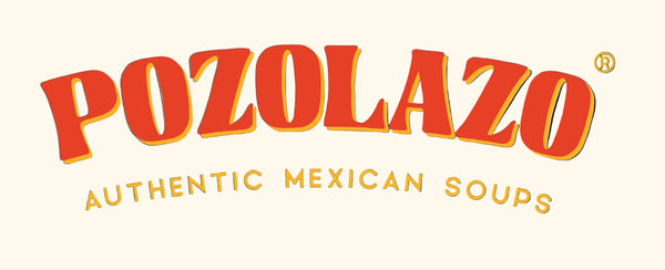 Pozolazo logo for authentic Mexican soups on a black background