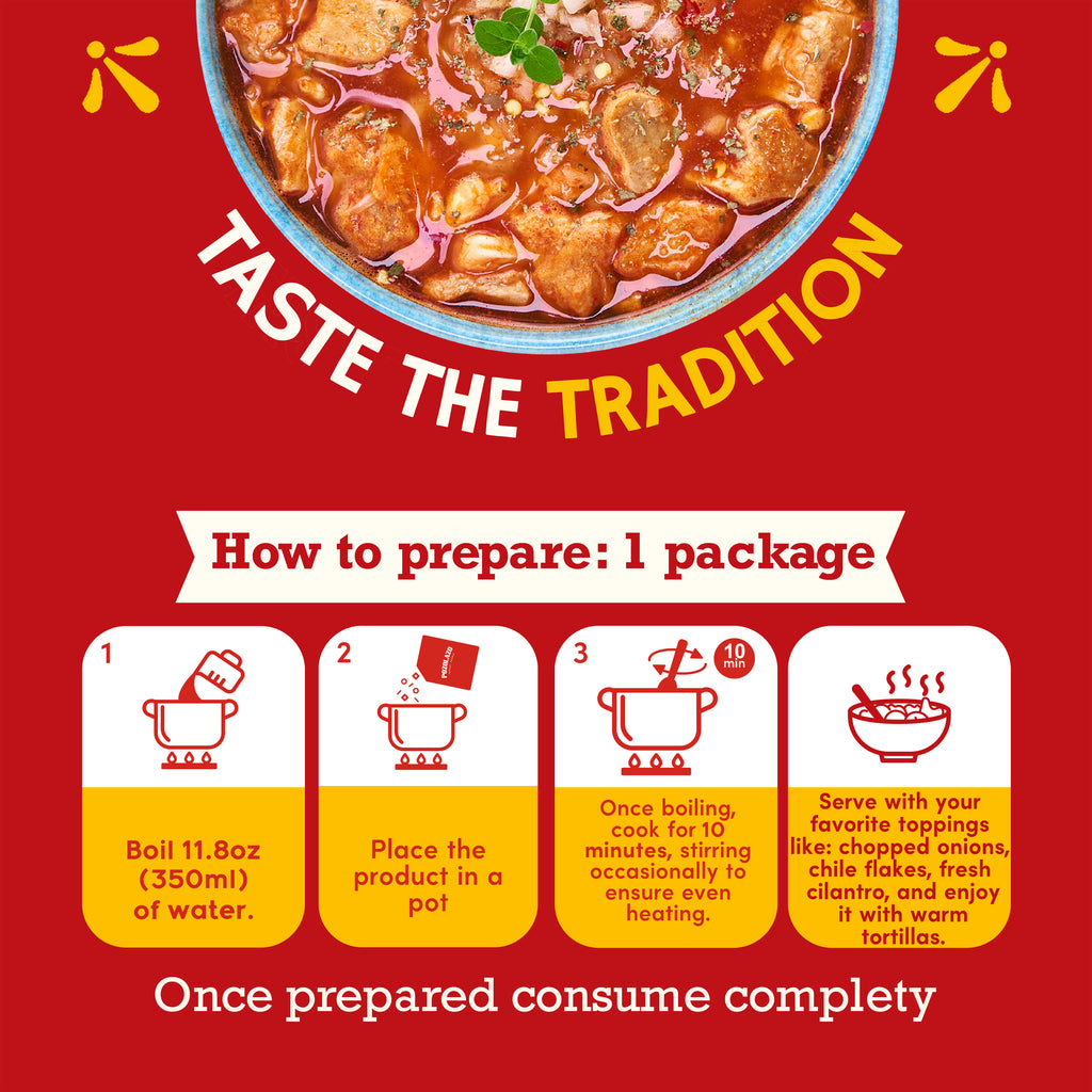 Wholesale 12 PACK | MENUDO SOUP - Family Pack - Gourmet Experience - 12 Pack