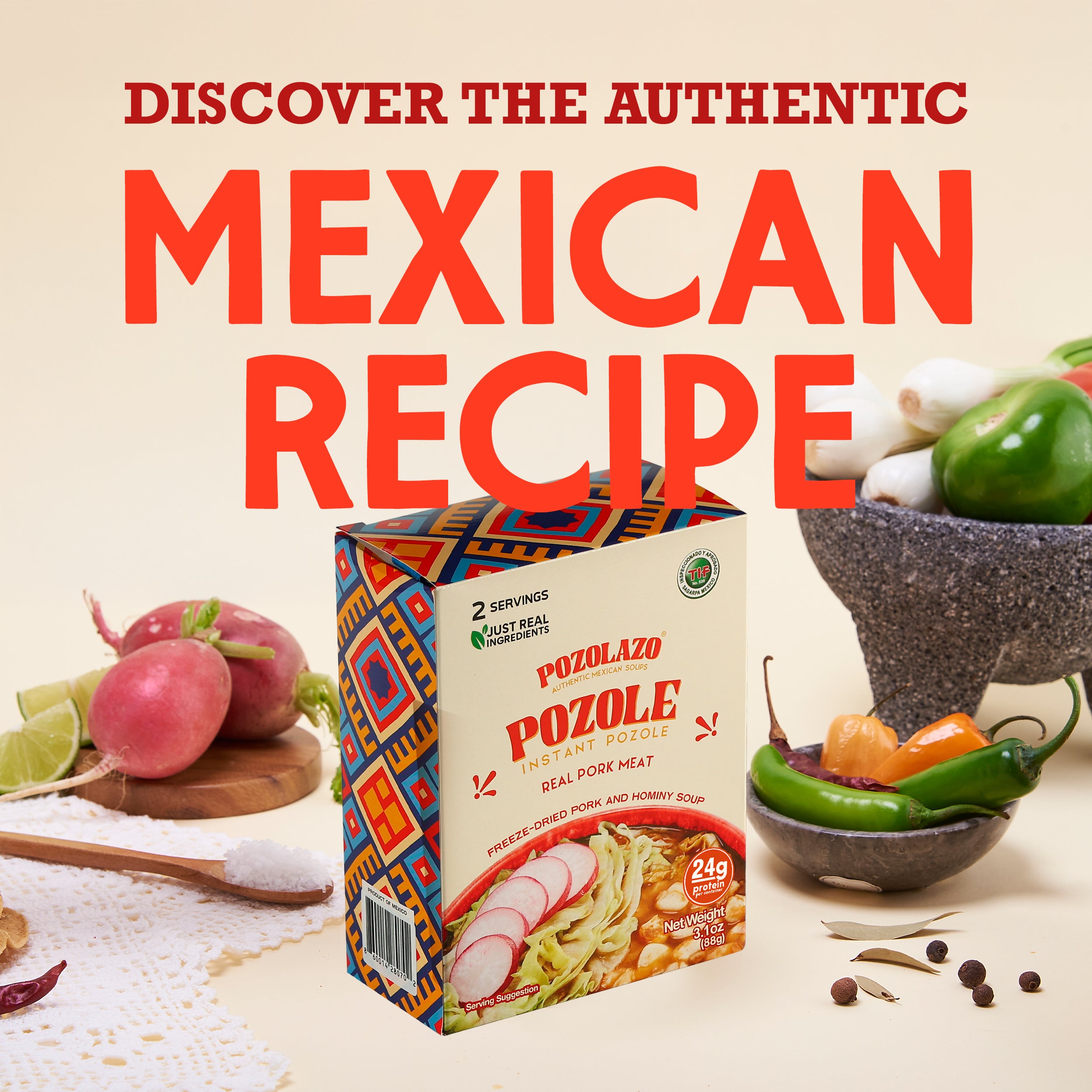 Wholesale 12 PACK | PORK POZOLE - Family Pack - Gourmet Experience