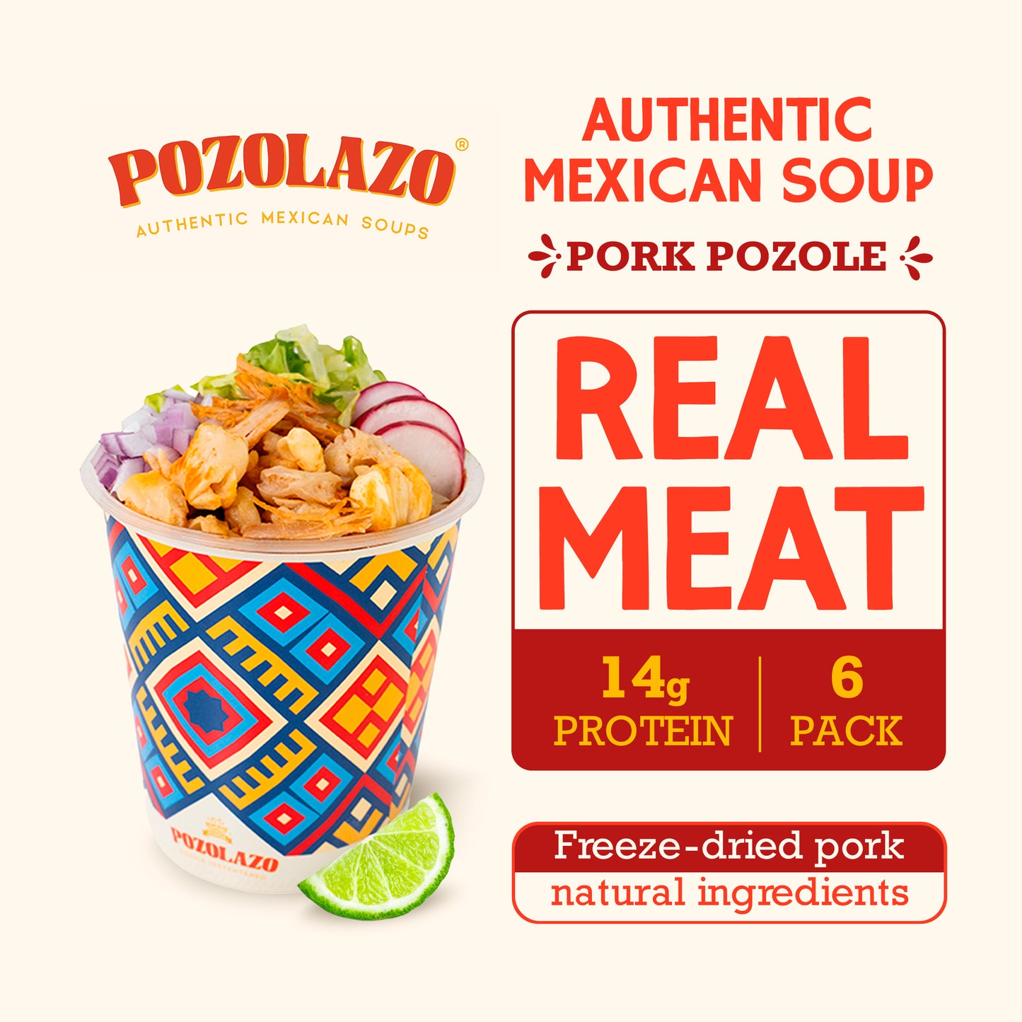 Pork Pozole Cup - 6 Pack