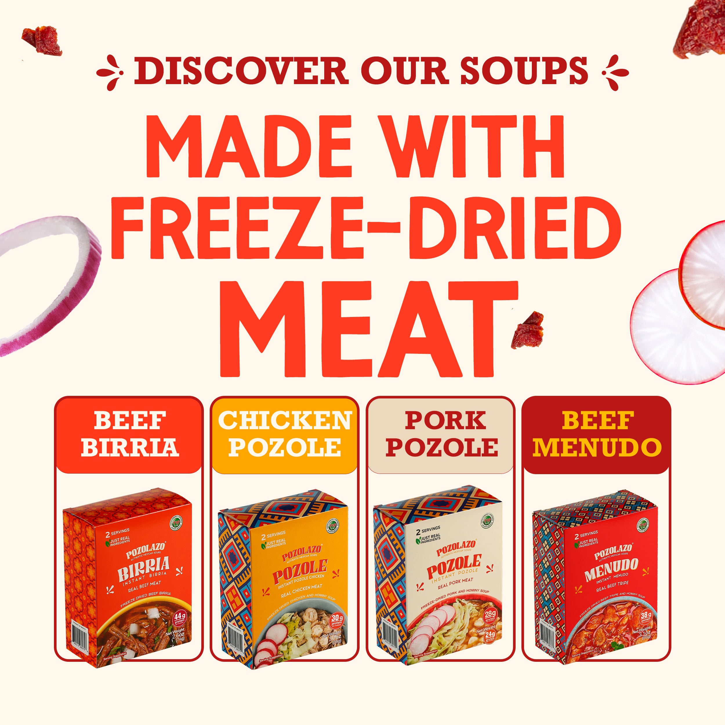 Wholesale 12 PACK | CHICKEN POZOLE - Family Pack - Gourmet Experience