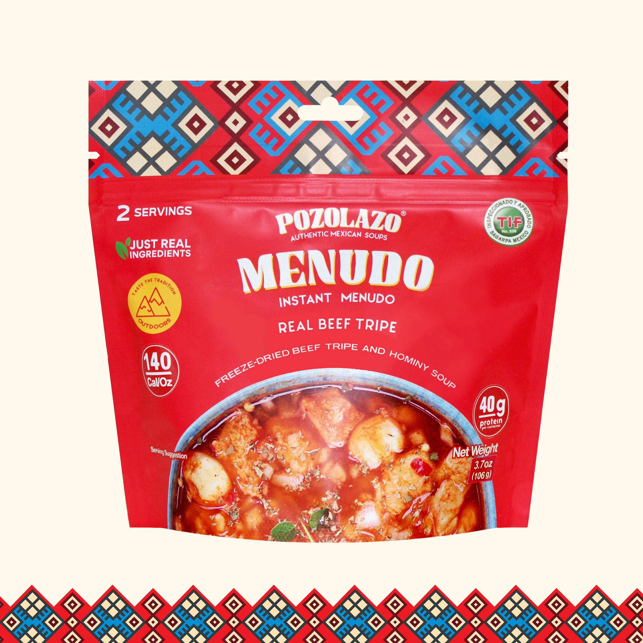 MENUDO SOUP - High Protein Outdoor Pouch