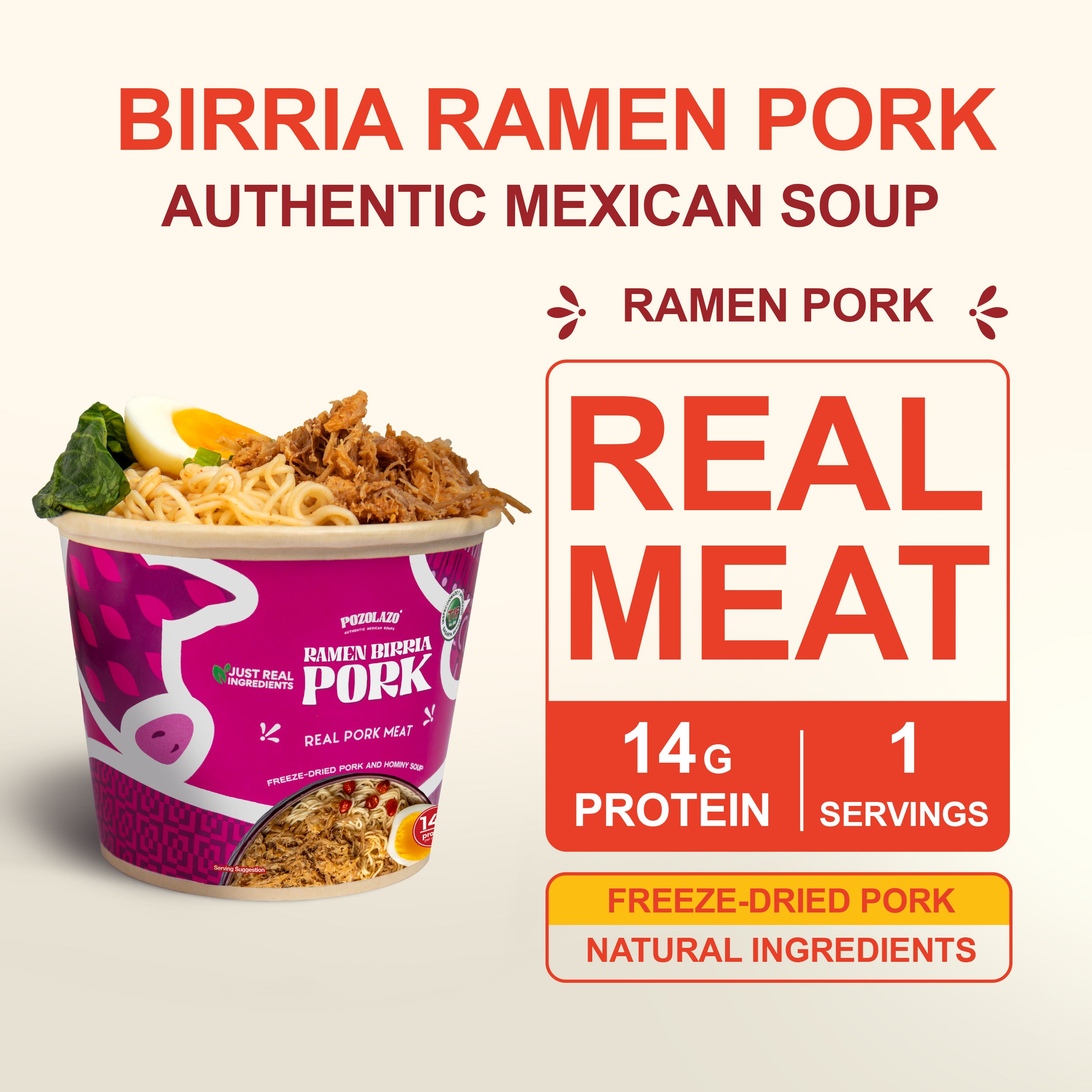 Pork BIRRIA RAMEN On-The-Go Bowl