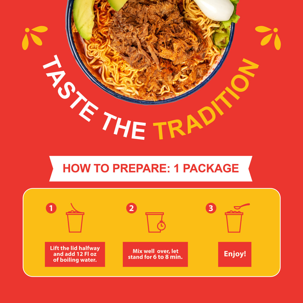 Birria Ramen BEEF On-The-Go Bowl