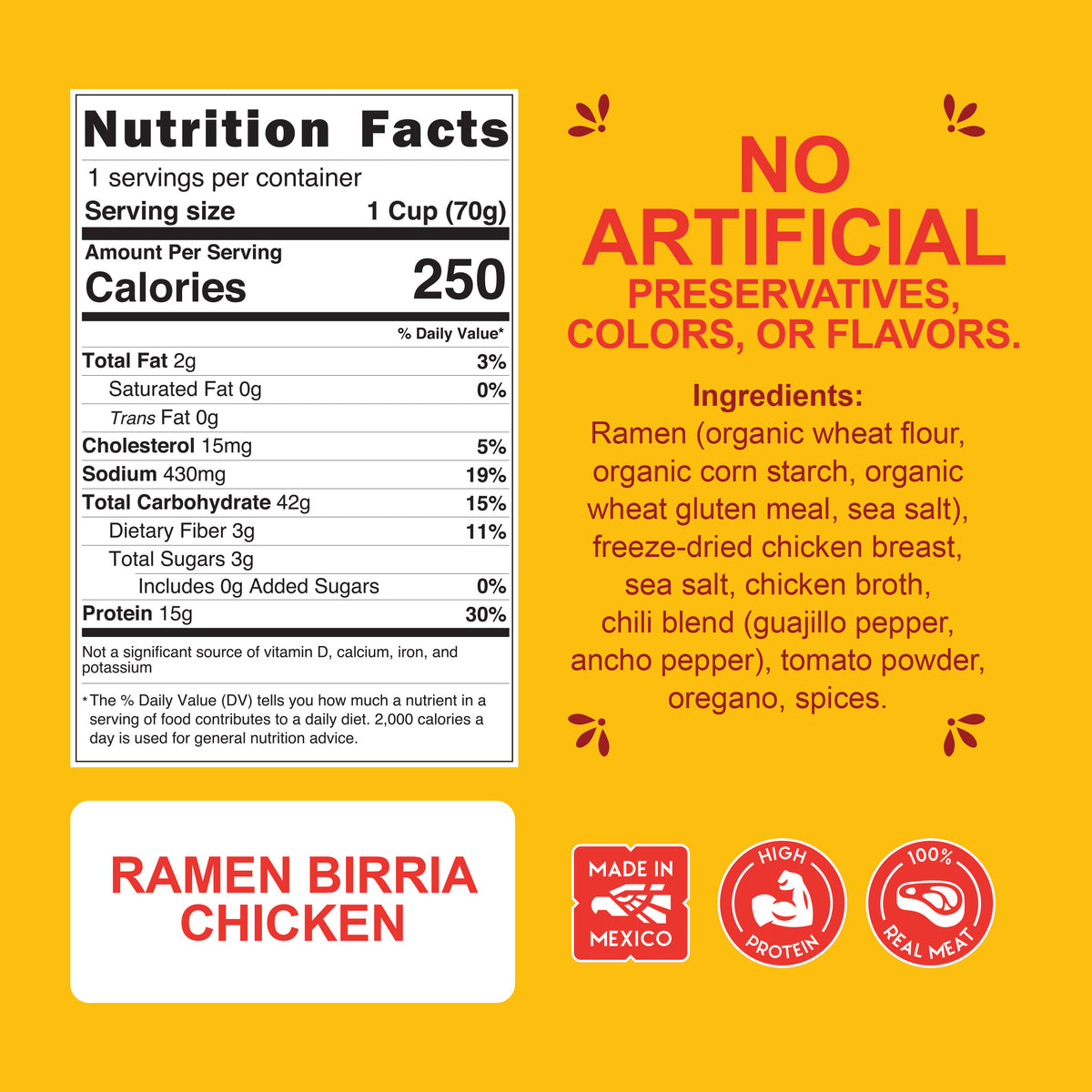 Birria Ramen CHICKEN On-The-Go Bowl