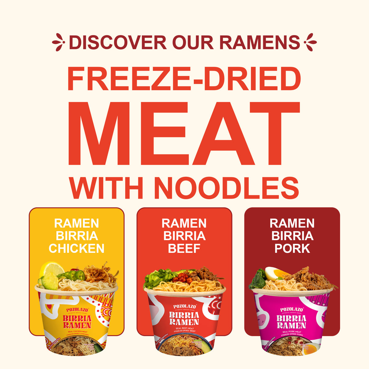 Birria Ramen CHICKEN On-The-Go Bowl